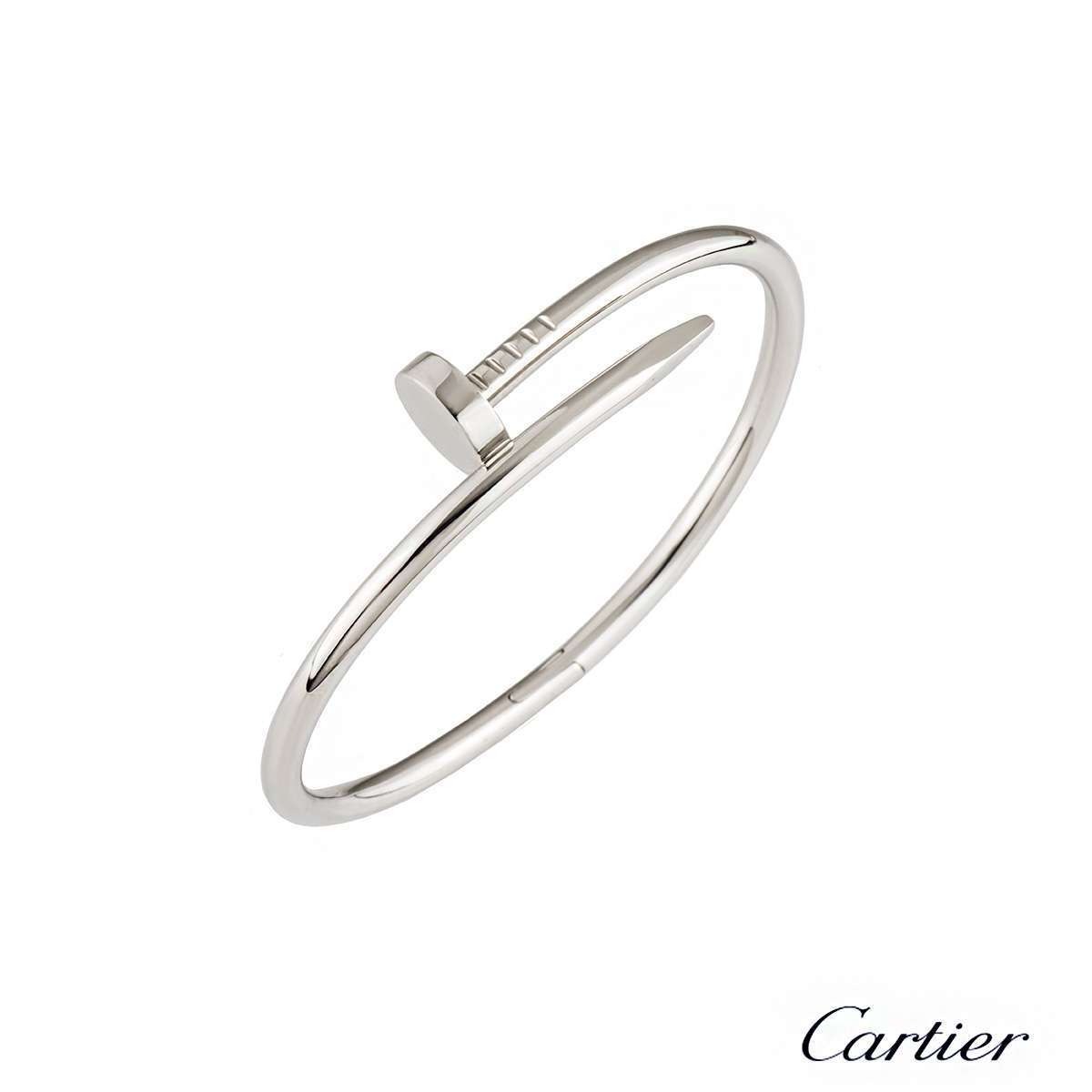 cartier juste un clou white gold nail bracelet